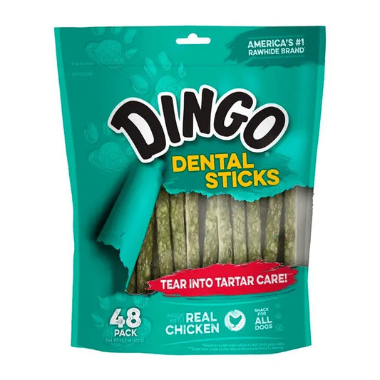 Snack Para Perros Dingo Dental Munchy Sticks 48 Un
