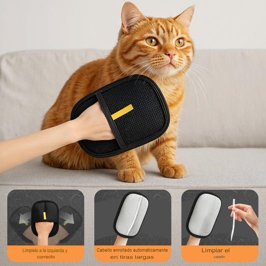 2 Guantes Quita Pelos Para Mascotas Sofa Perros, Gatos Zooko
