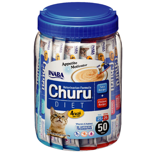 Inaba Churu Diet Para Gatos Sabor Pollo Y Atún Pack 50 Und