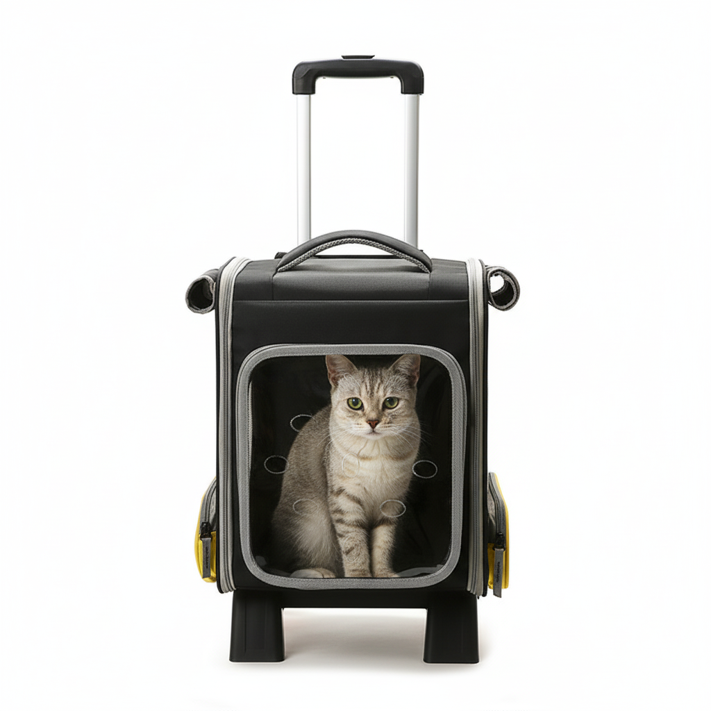 Mochila Maleta Con Ruedas 2 En 1 Viajes Mascota Perros Gatos