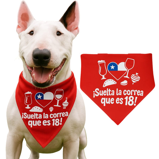Collar Bandana Fiestas Patrias 18 Chile Mascotas - Zooko