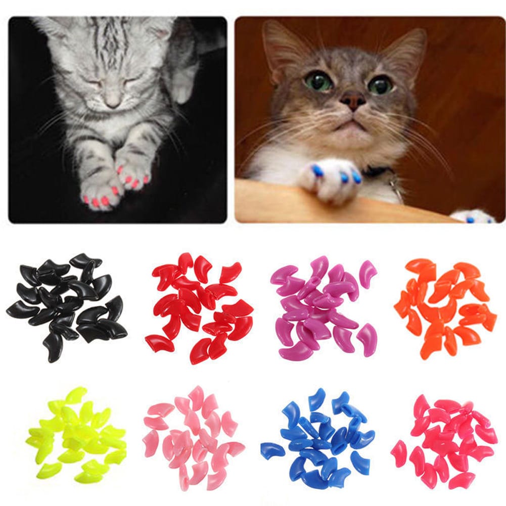 Fundas Protectoras Para Uñas De Gato Silicona X20 Unidades