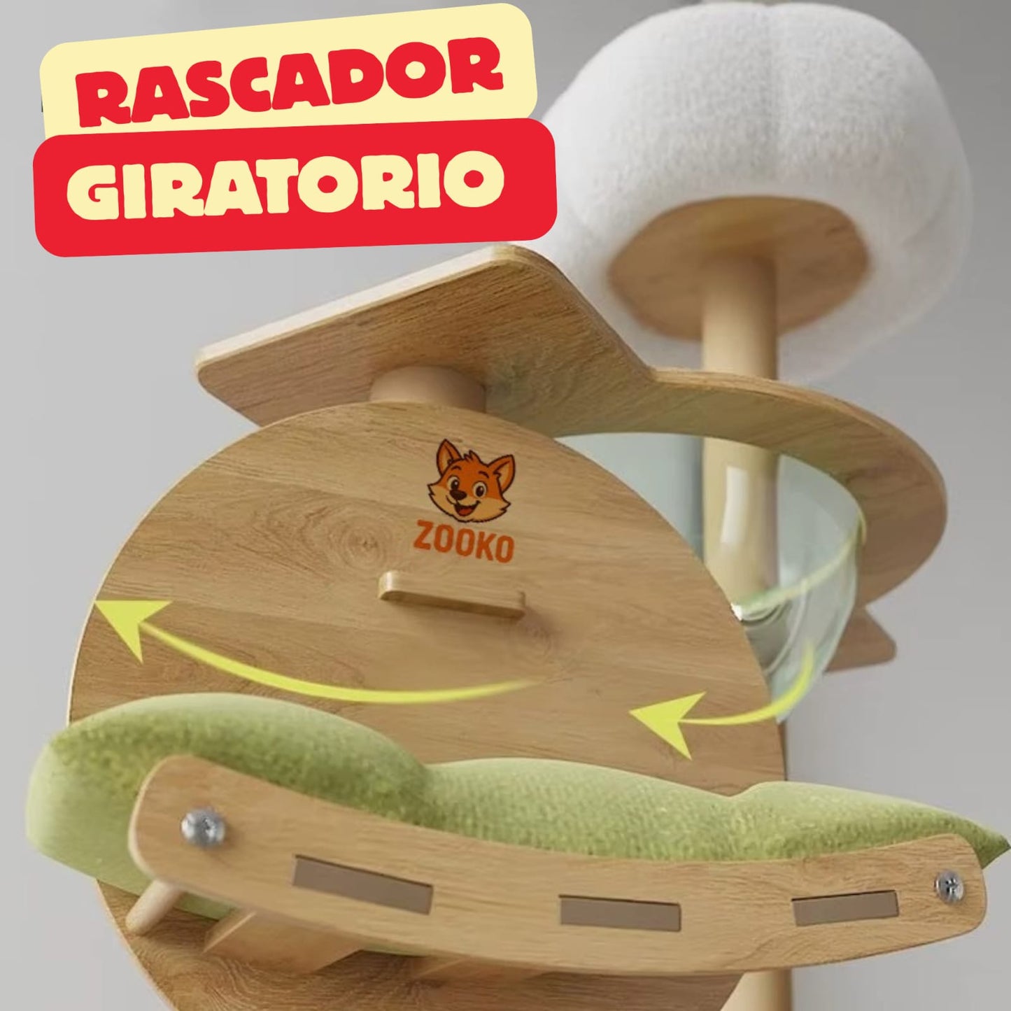 Rascador Para Gatos Torre Con Refugio Interior - Zooko