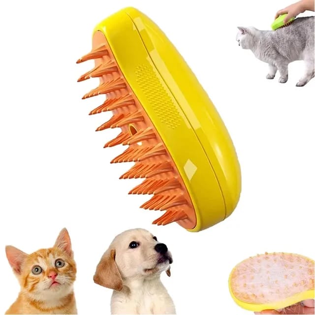 Cepillo Para Gatos Mascotas A Vapor Electrico Usb