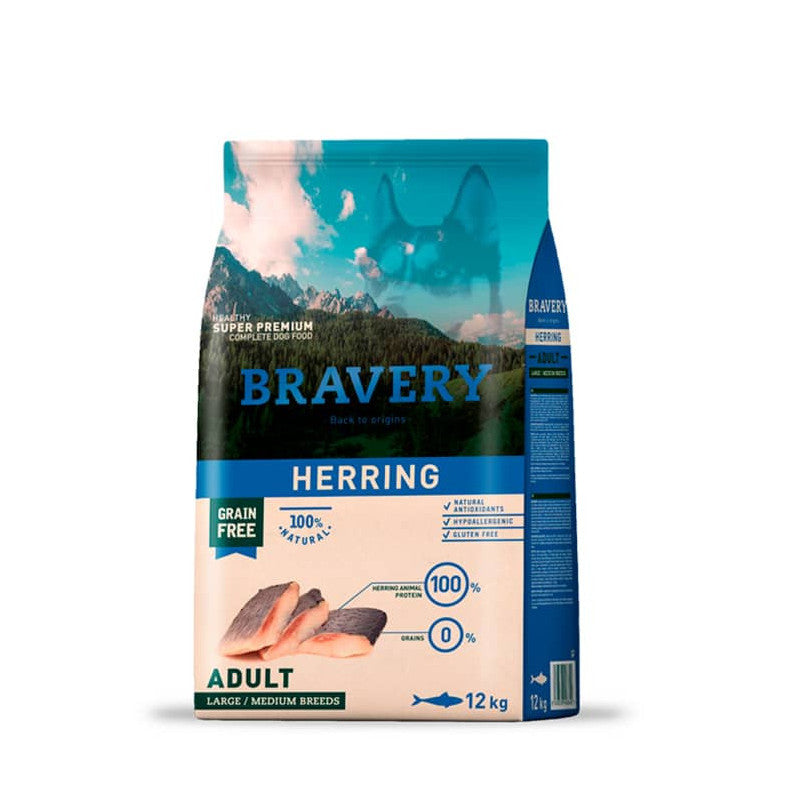 Bravery Perro Arenque (herring) Adulto Mediano/grande 12 Kg