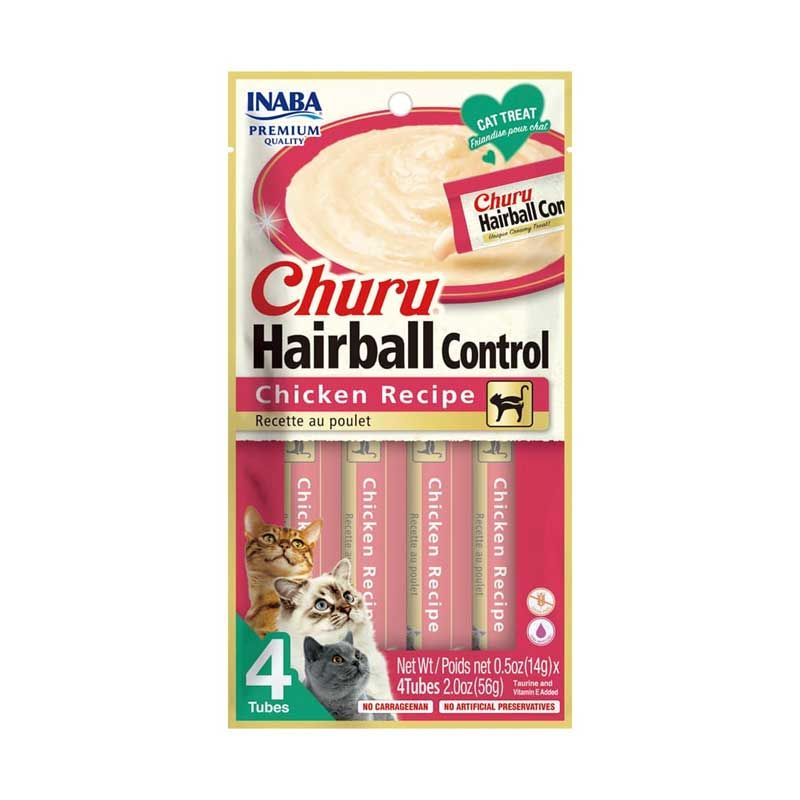 Churu Hairball Control De Bolas De Pelo Sabor De Pollo