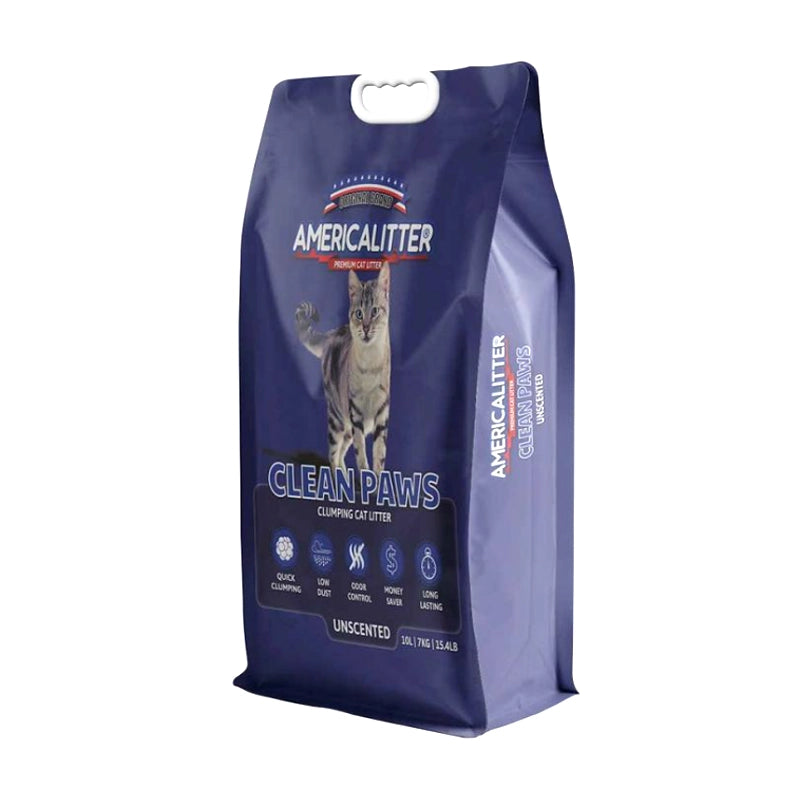Arena Sanitaria America Litter Clean Paws Sin Aroma 15kg