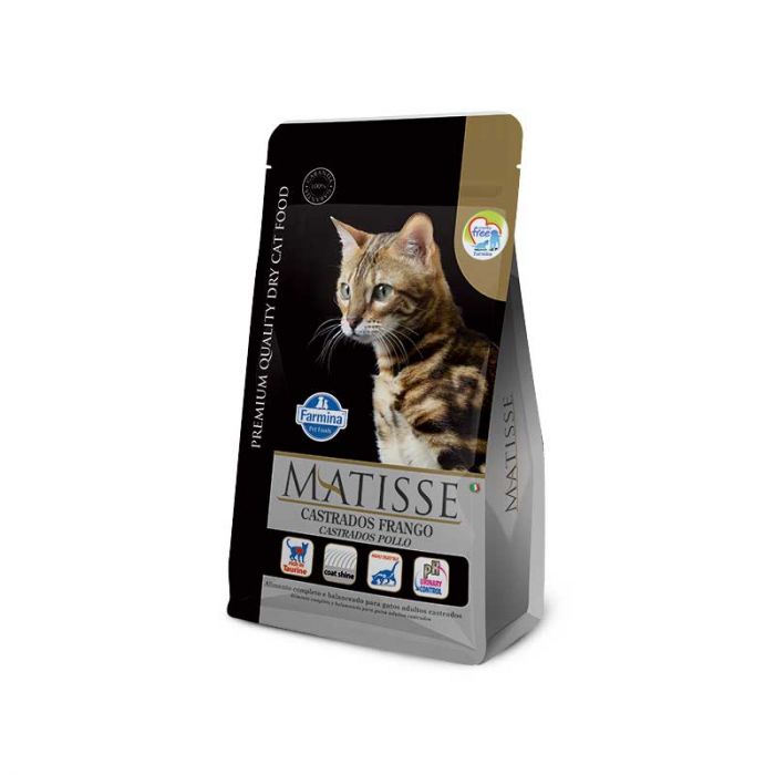 Alimento Matisse Premium Castrado Gato Adulto Pollo 7,5 Kg