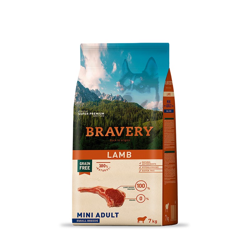 Bravery Cordero Adulto Raza Pequeña 7 Kg