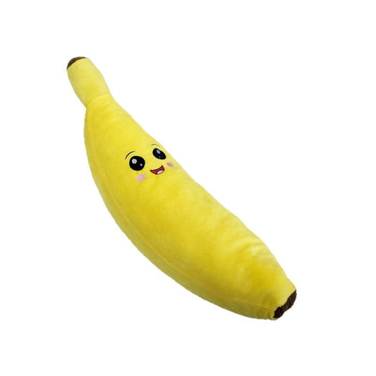 Juguete Platano De Peluche Banana Gigante Para Mascotas 63cm