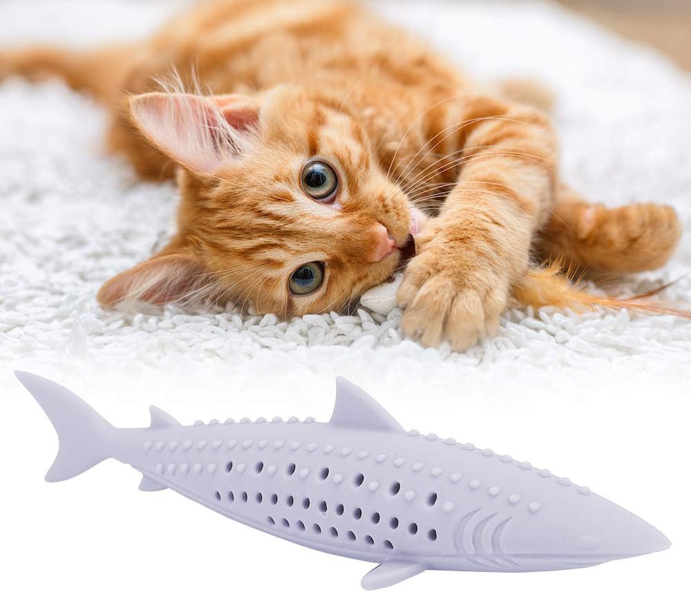 Juguete Molar Para Encias Gatos Pescado Con Catnip Zooko