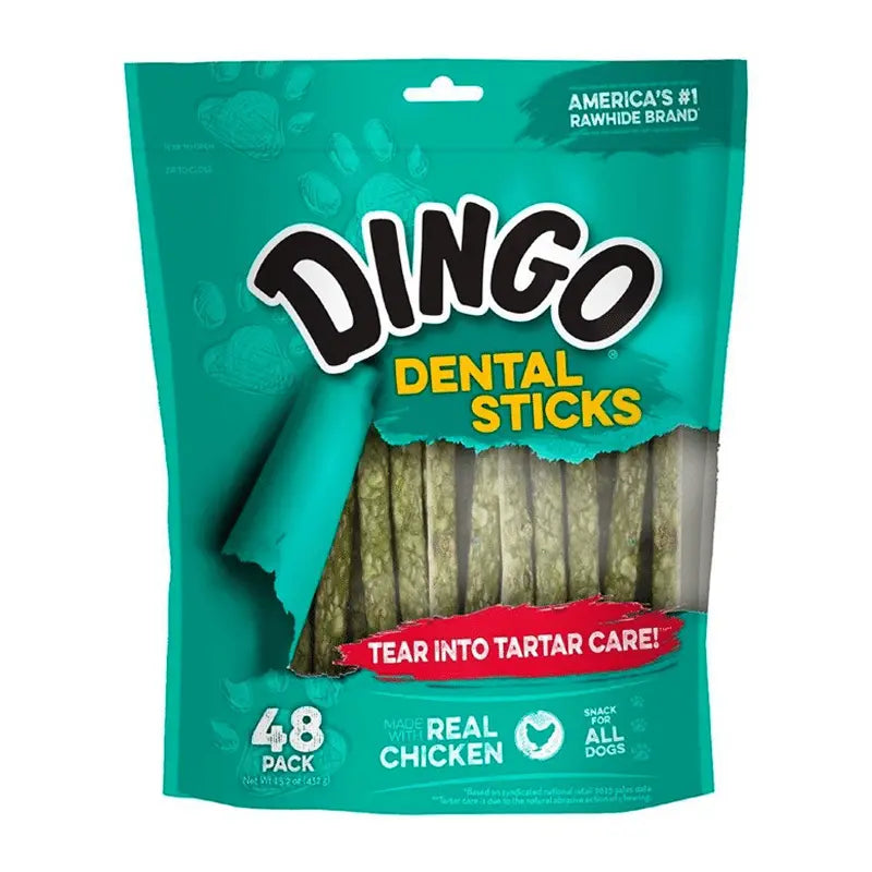 Snack Para Perros Dingo Dental Munchy Sticks 48 Un