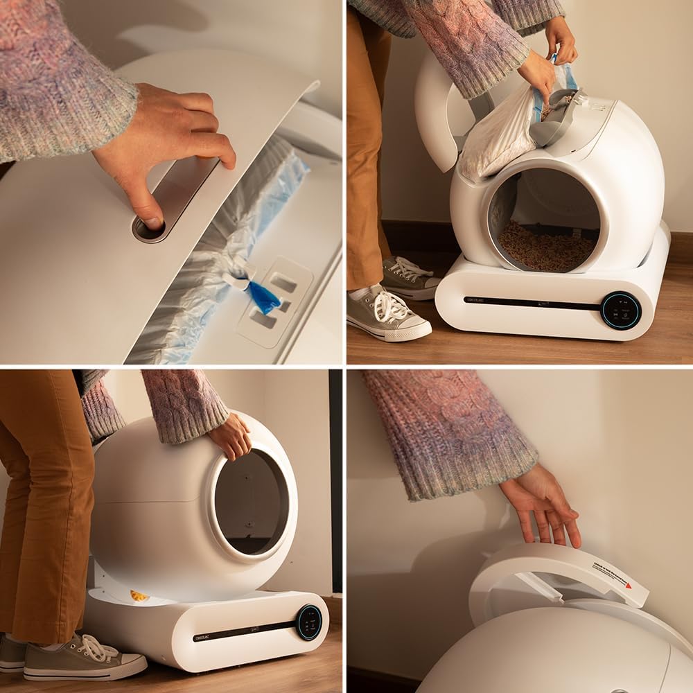 Arenero Para Gatos Caja Robotica Automatica Inteligente Wifi
