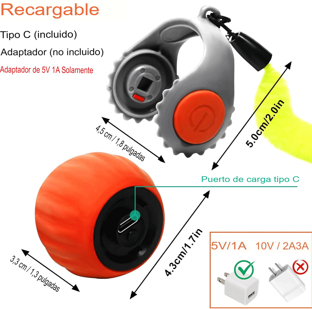 Pelota Smart Usb Sensorial Con Movimiento Juguete Para Gatos
