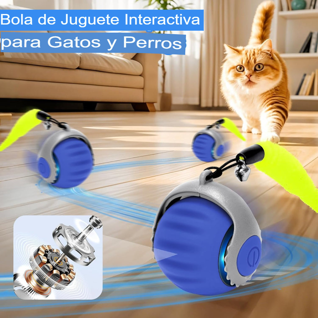 Pelota Smart Usb Sensorial Con Movimiento Juguete Para Gatos