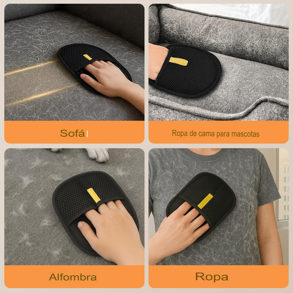 2 Guantes Quita Pelos Para Mascotas Sofa Perros, Gatos Zooko