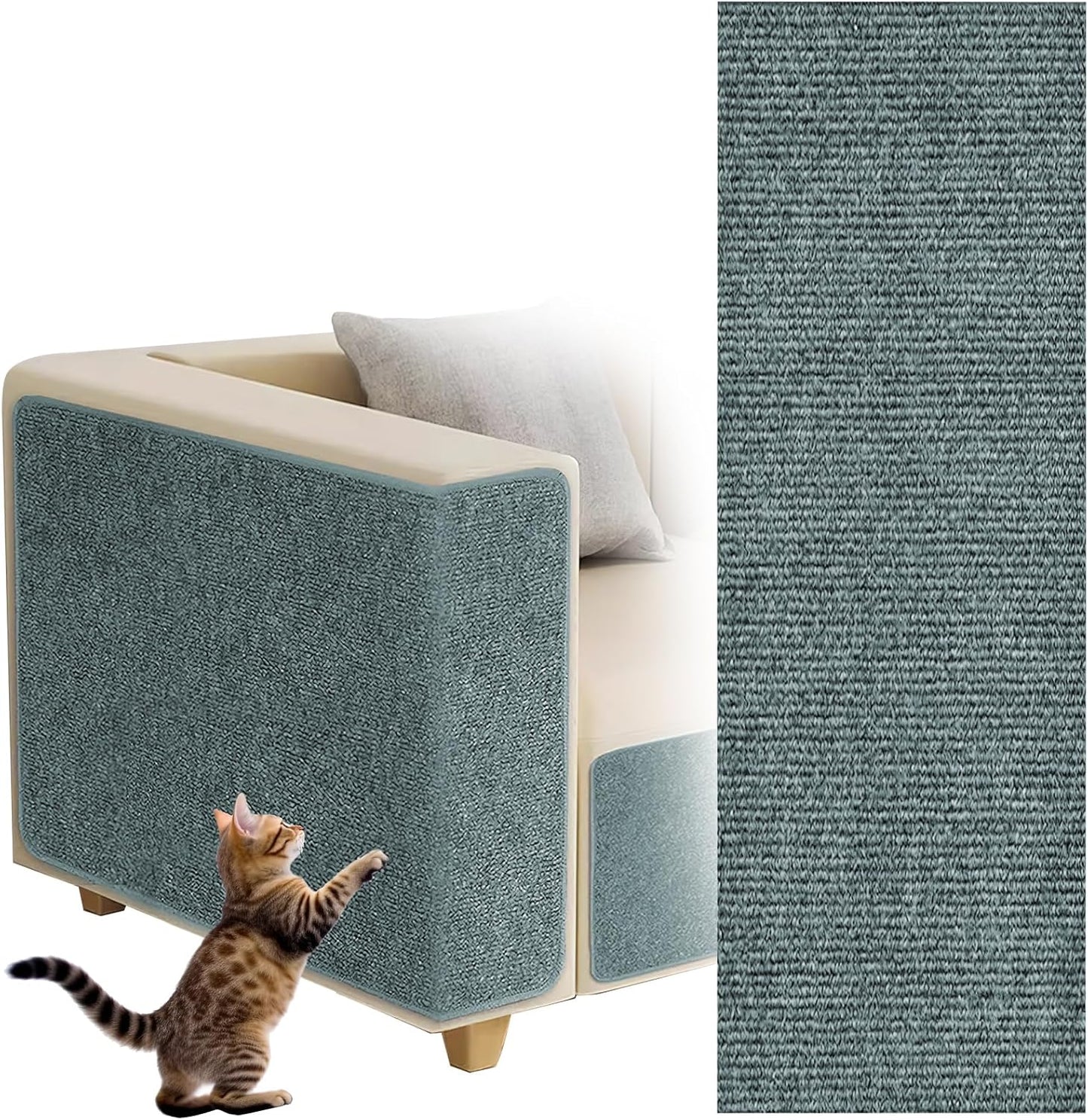 Rollo Tapete Rascador Gatos Protector Sofá Adhesivo 60x100cm