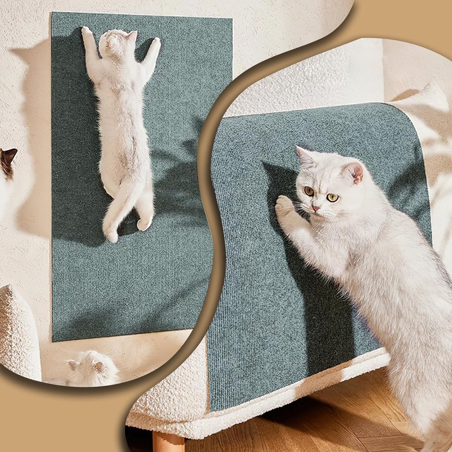 Rollo Tapete Rascador Gatos Protector Sofá Adhesivo 60x100cm
