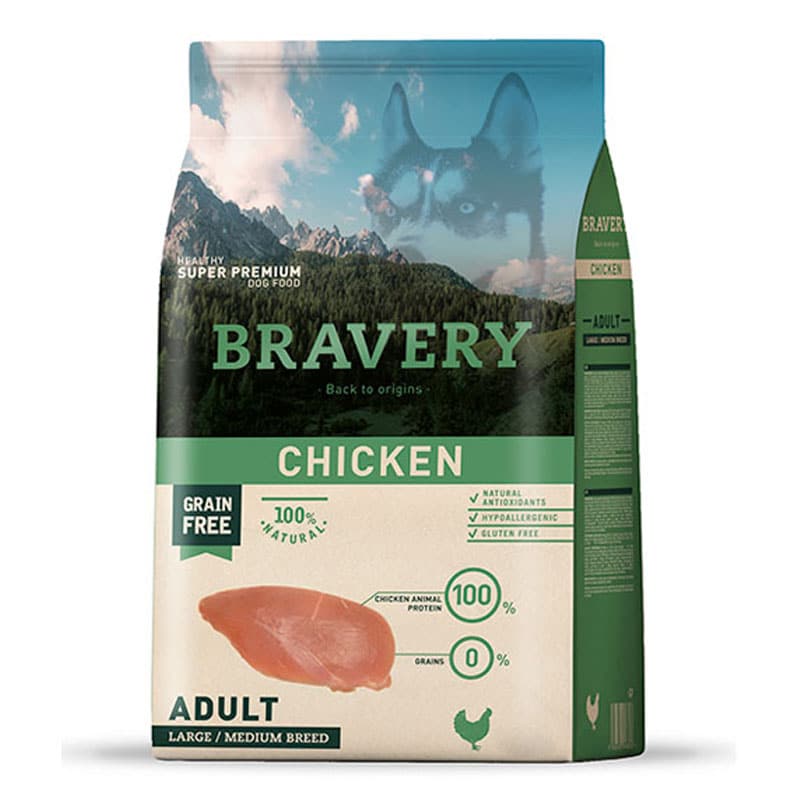 Bravery Chicken Adulto Large / Medium Breeds 12 Kg