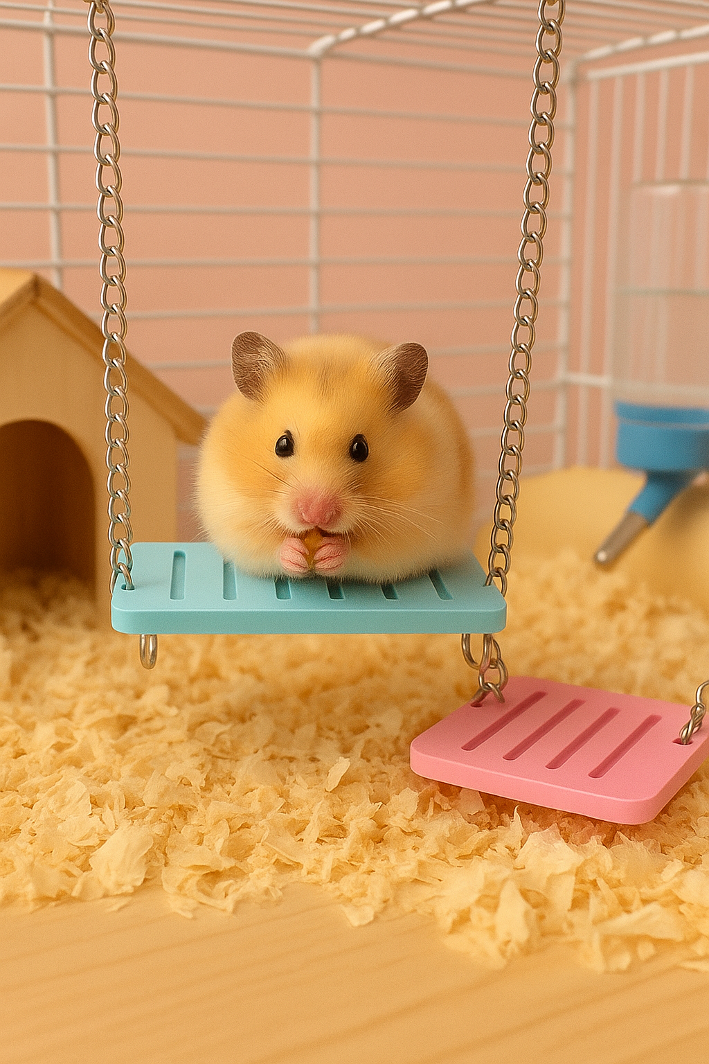 Columpio Cama Pará Hámster Roedores Juguete Para Hamster