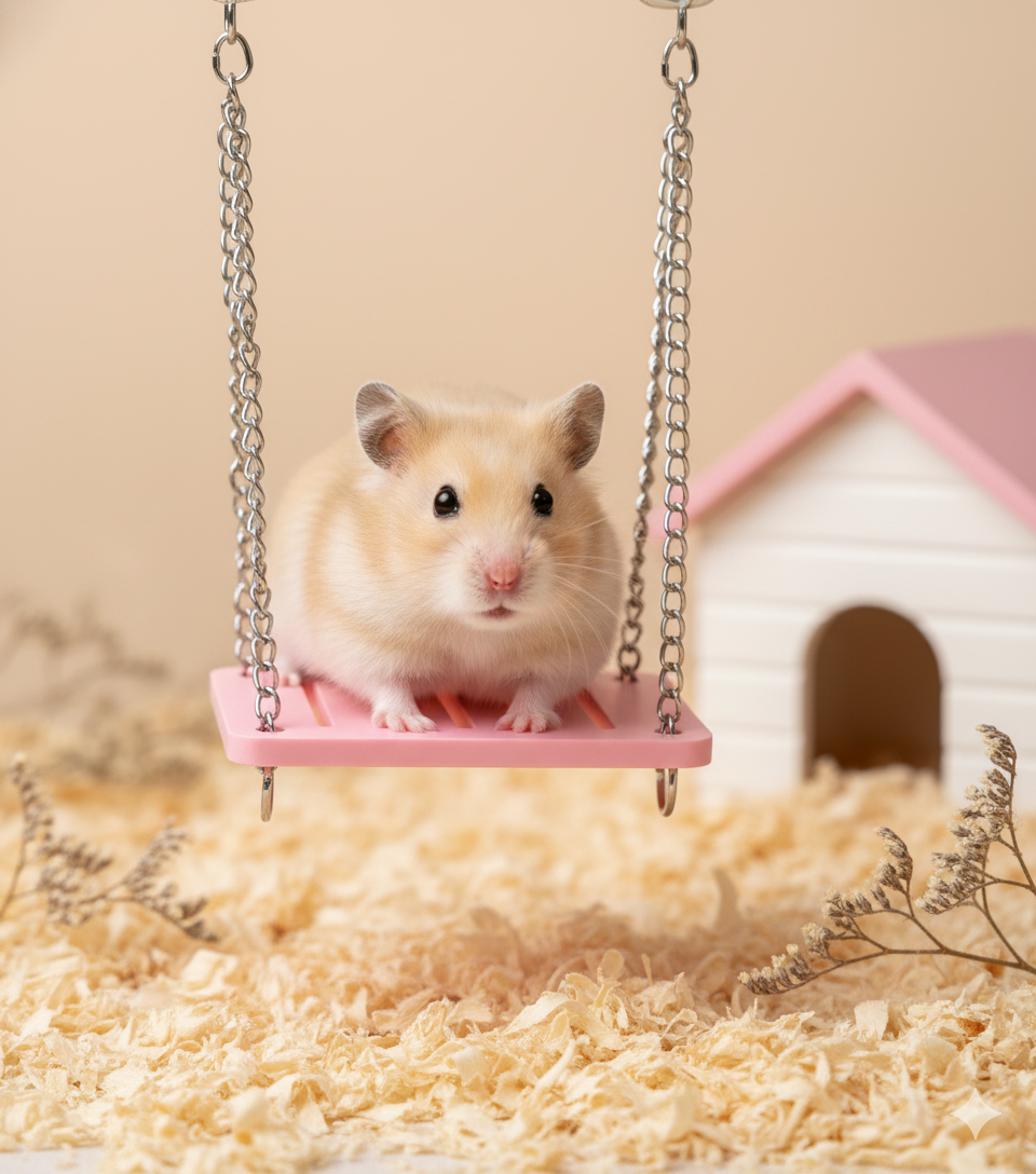 Columpio Cama Pará Hámster Roedores Juguete Para Hamster