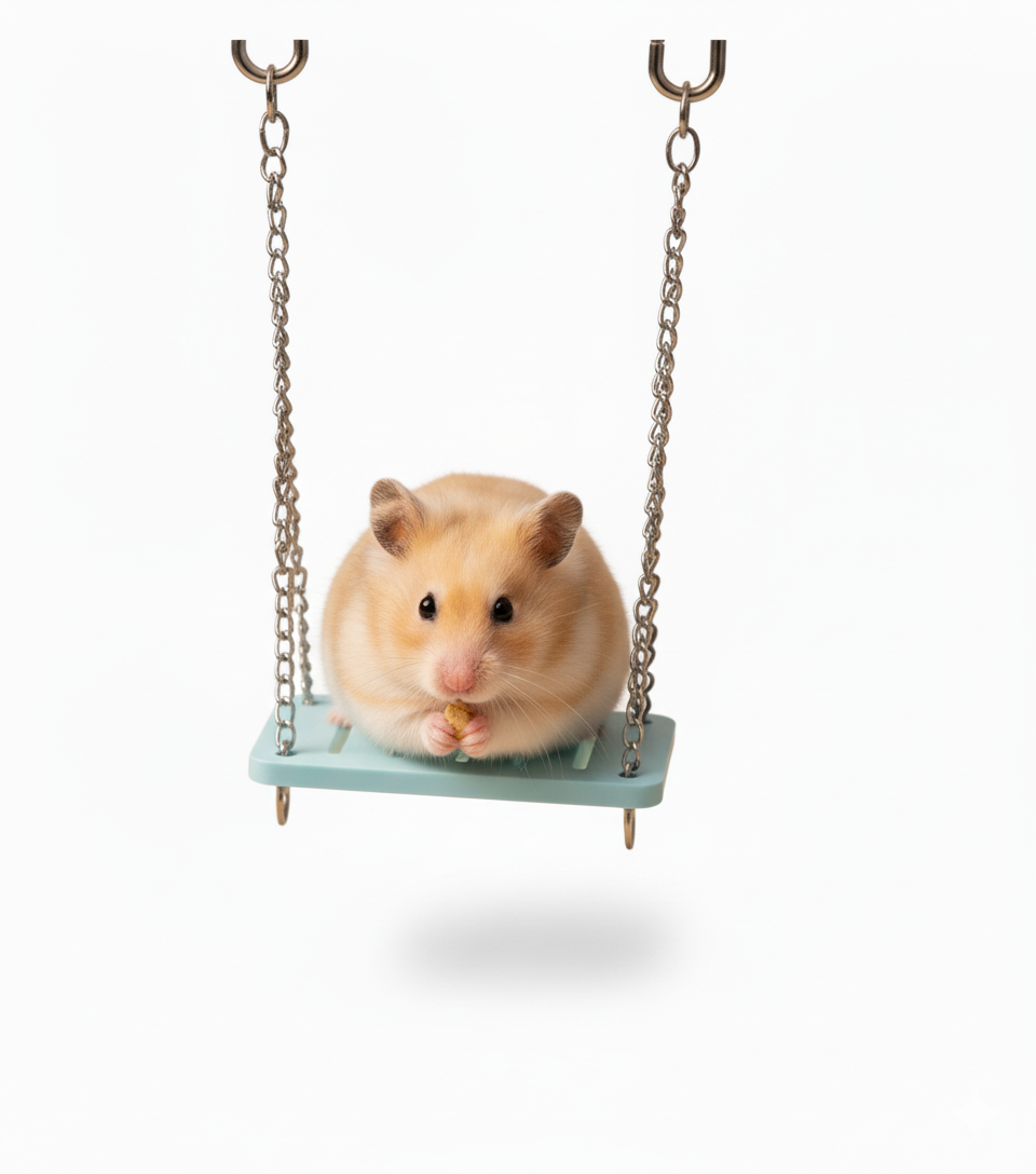 Columpio Cama Pará Hámster Roedores Juguete Para Hamster