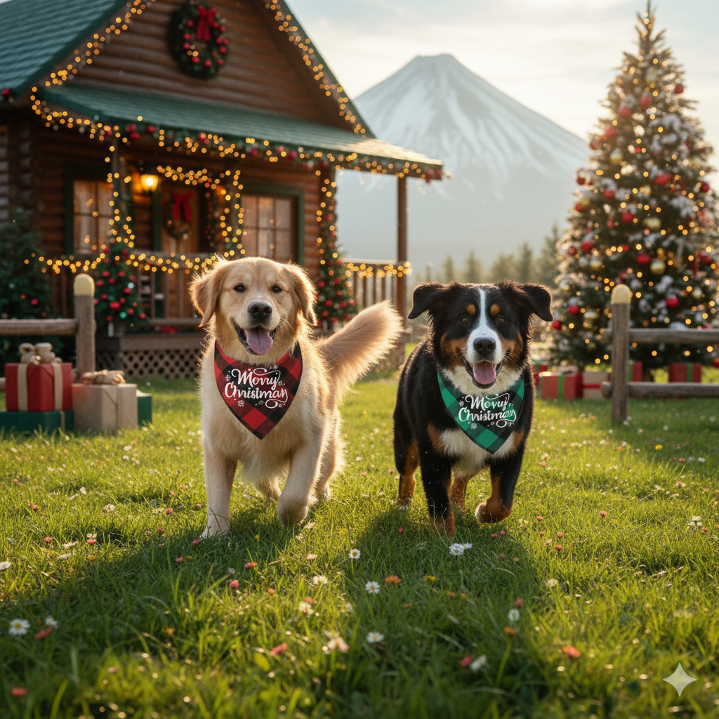 Collar Disfraz Navidad Bandanas Para Perros Gatos Mascotas