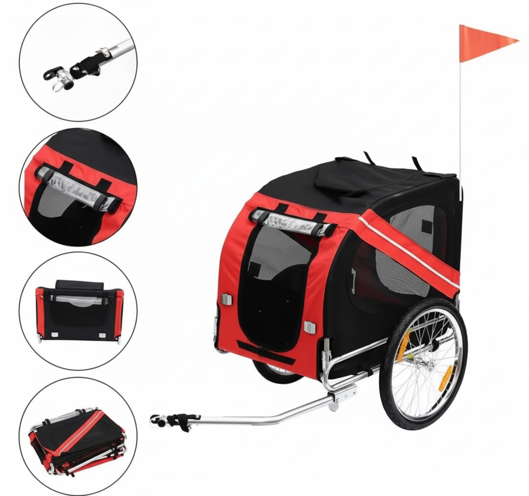 Carro De Arrastre Bicicleta Remolque De Mascotas Zooko