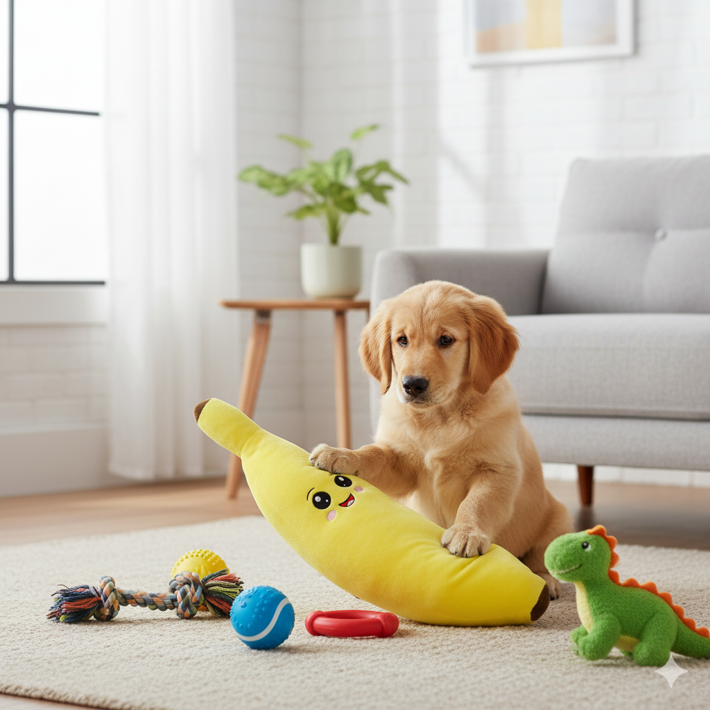 Juguete Platano De Peluche Banana Gigante Para Mascotas 63cm