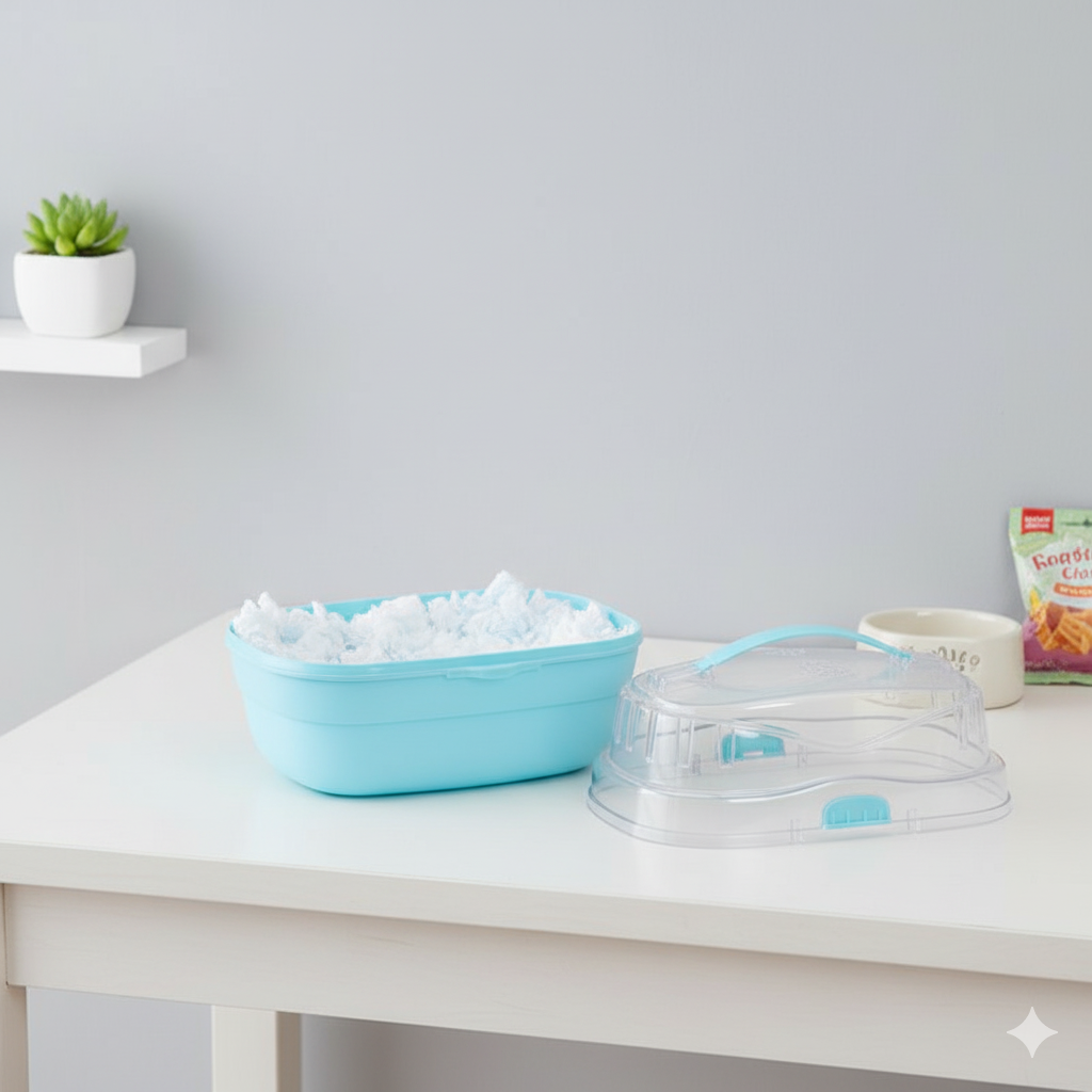 Jaula Transportadora Viaje Para Hámster, Cuy, Erizo, Jerbos