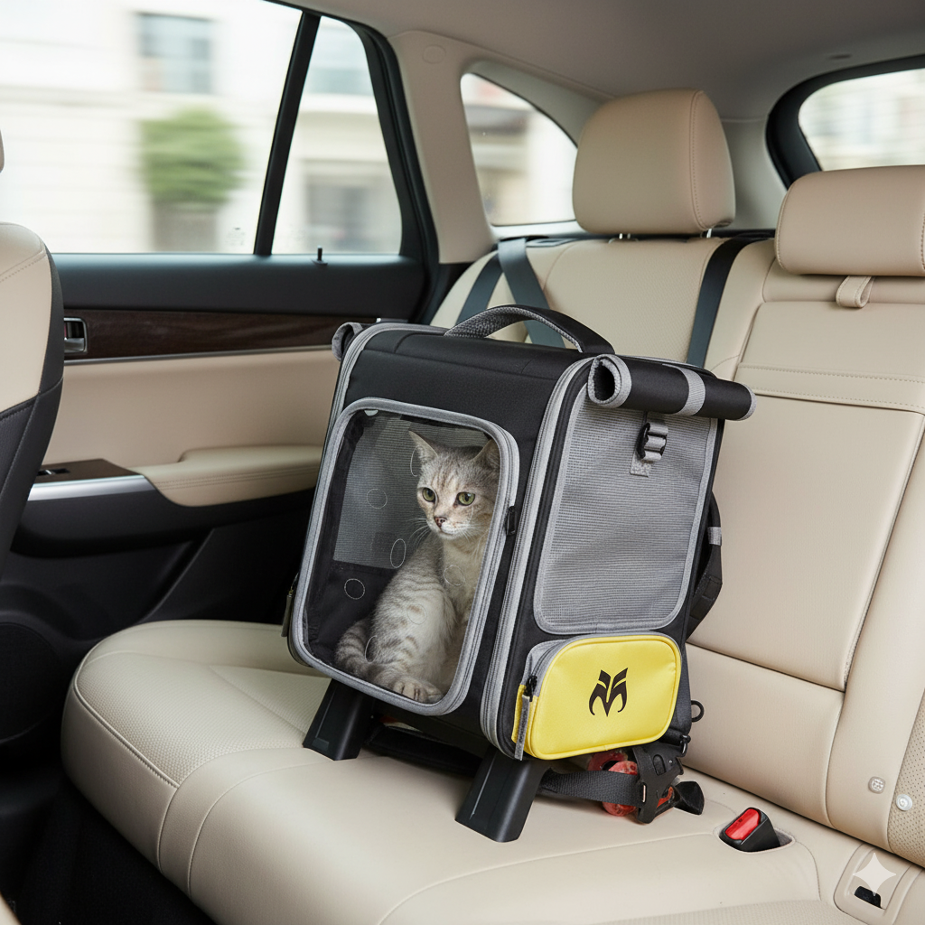 Mochila Maleta Con Ruedas 2 En 1 Viajes Mascota Perros Gatos