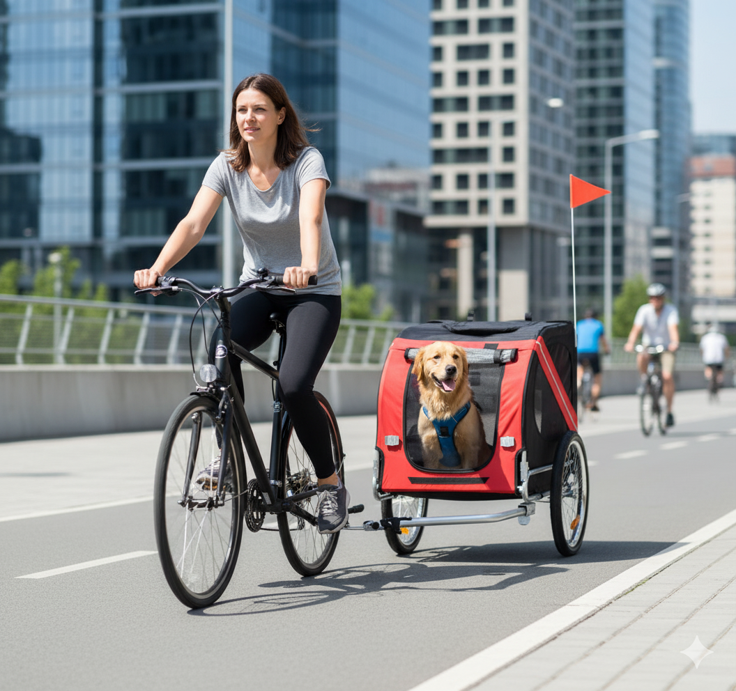 Carro De Arrastre Bicicleta Remolque De Mascotas Zooko