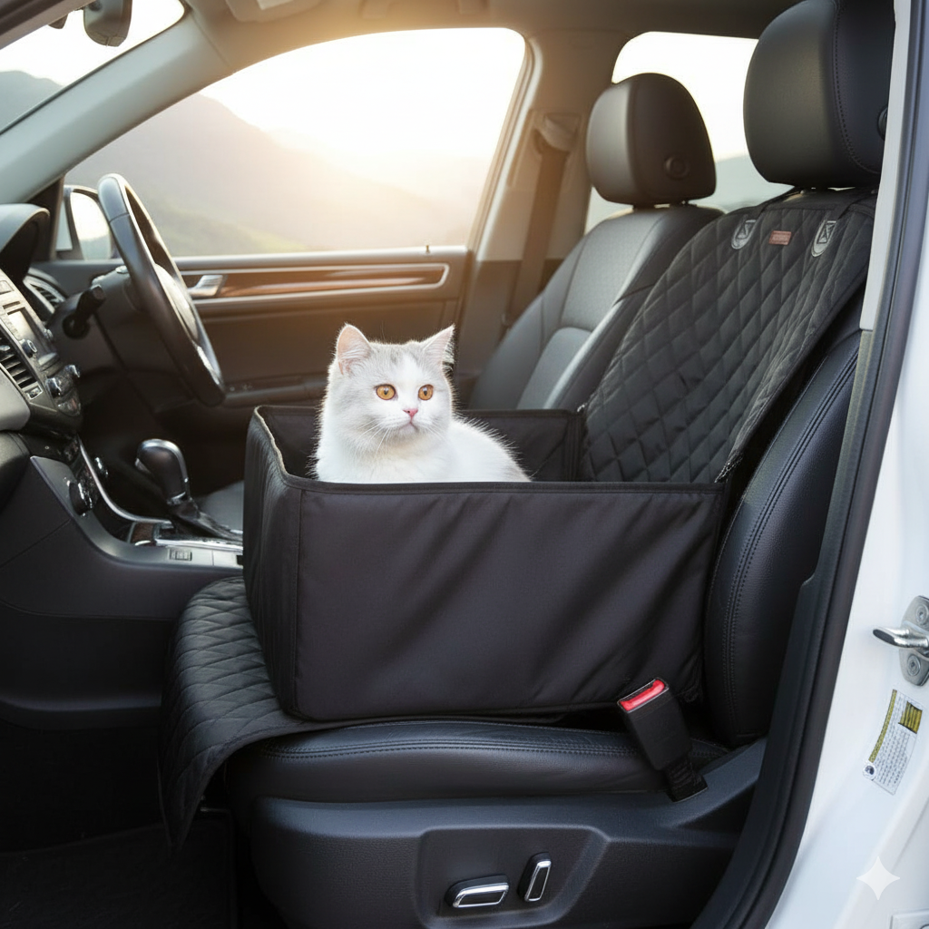 Protector De Asiento Funda Auto 2 En 1 Canasto Viaje Mascota