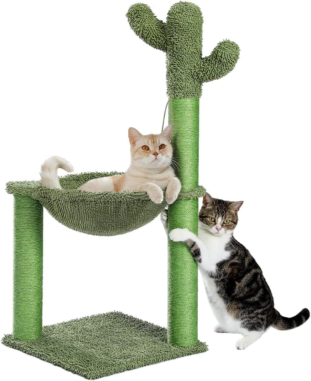Rascador Para Gatos, Diseño Cactus Torre Con Hamaca - Cs