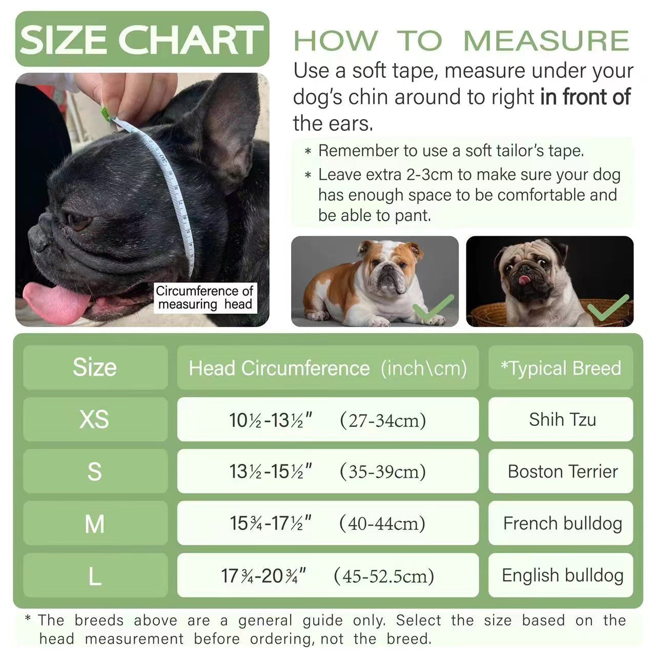 Bozal Corto Bozales Perros Braquiocefálico Bosal Talla S