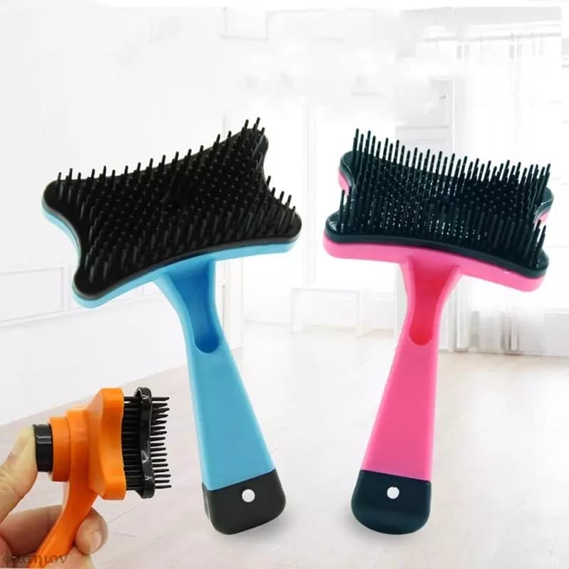 Cepillo Para Mascotas Con Botón Extractor Fácil Limpieza