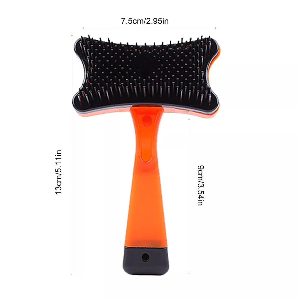 Cepillo Para Mascotas Con Botón Extractor Fácil Limpieza