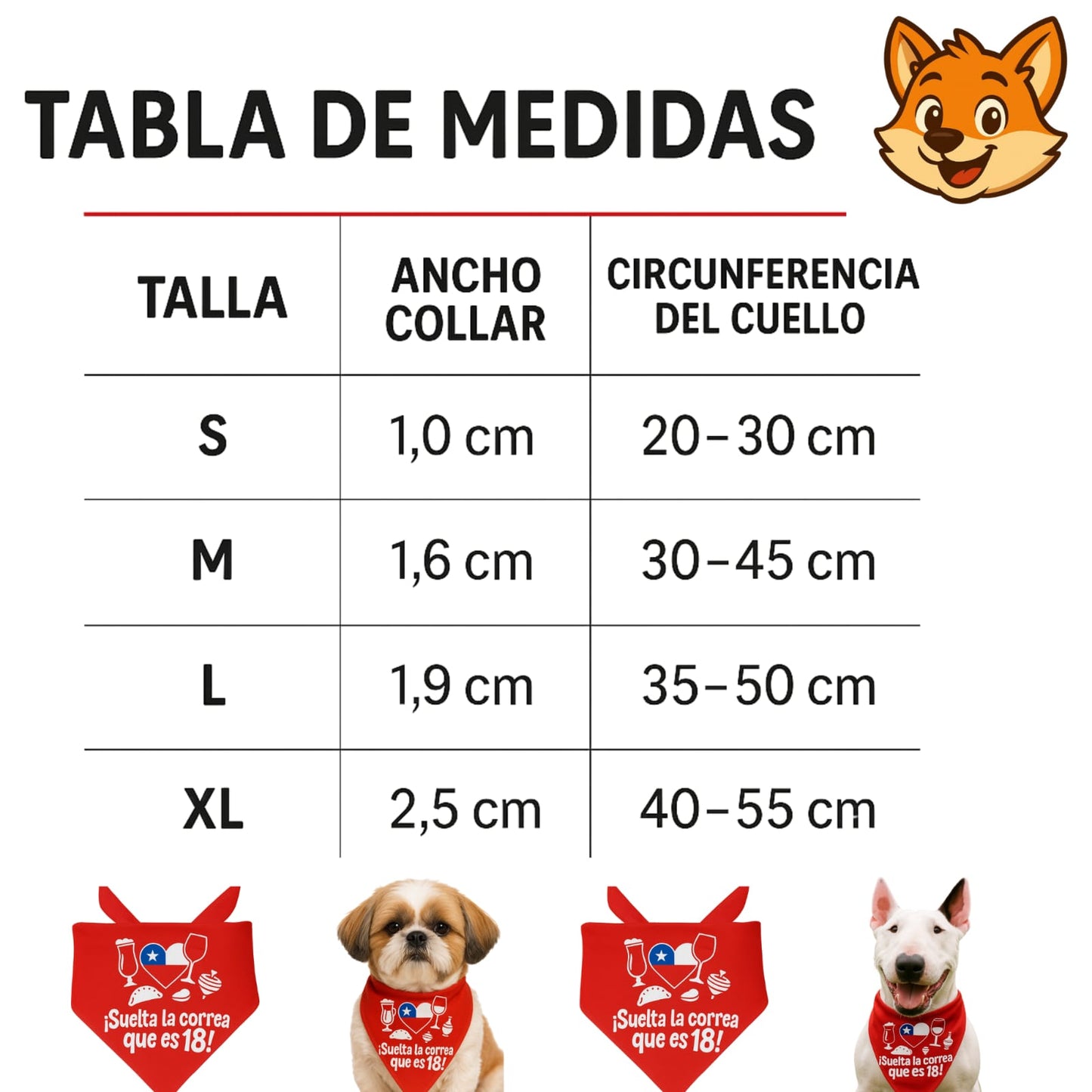 Collar Bandana Fiestas Patrias 18 Chile Mascotas - Zooko