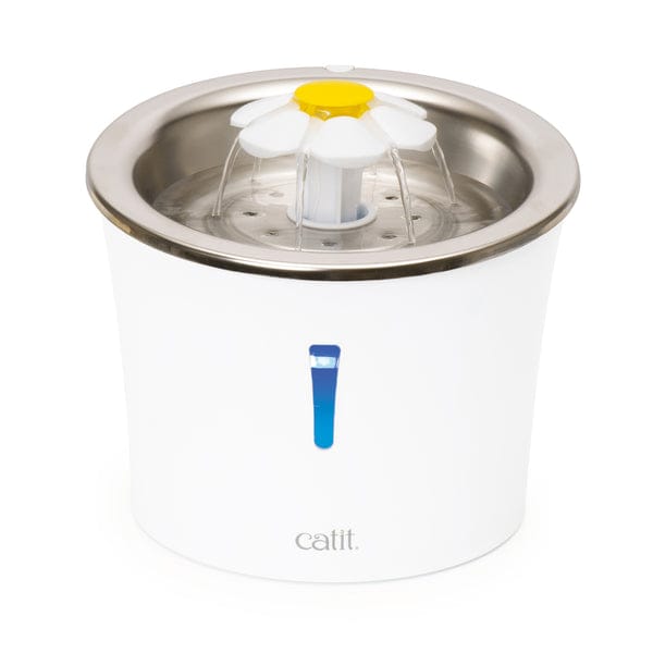 CATIT 2.0 FUENTE BEBEDERA ACERO INOX FLOR 3L