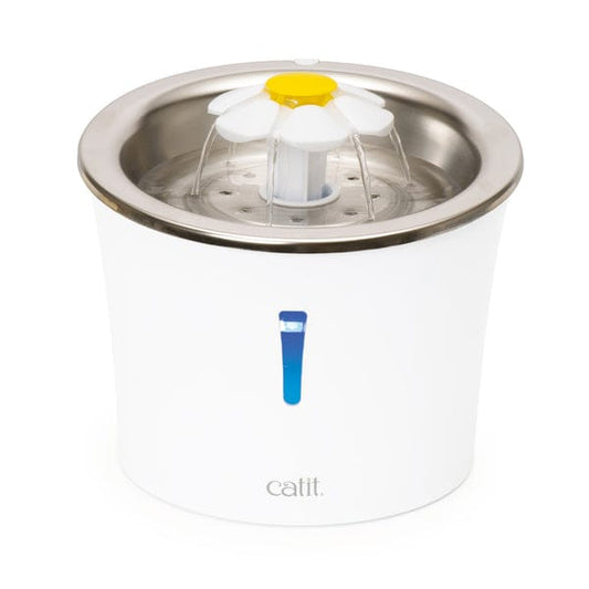 CATIT 2.0 FUENTE BEBEDERA ACERO INOX FLOR 3L