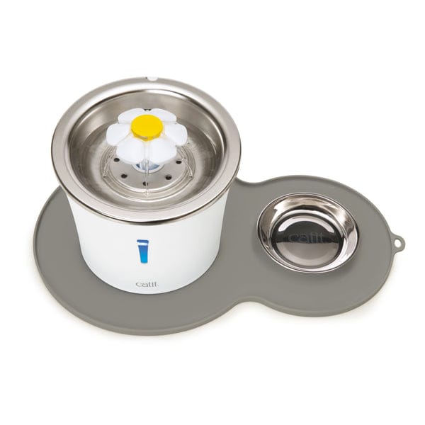 CATIT 2.0 FUENTE BEBEDERA ACERO INOX FLOR 3L