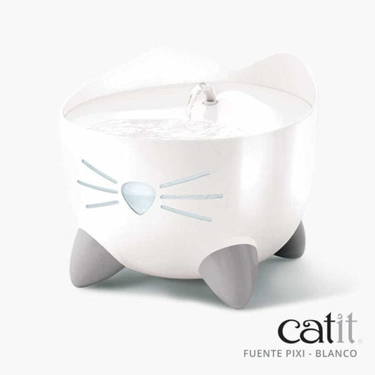 Bebedero Fuente Automática Catit Pixi Gatos Blanco 2l