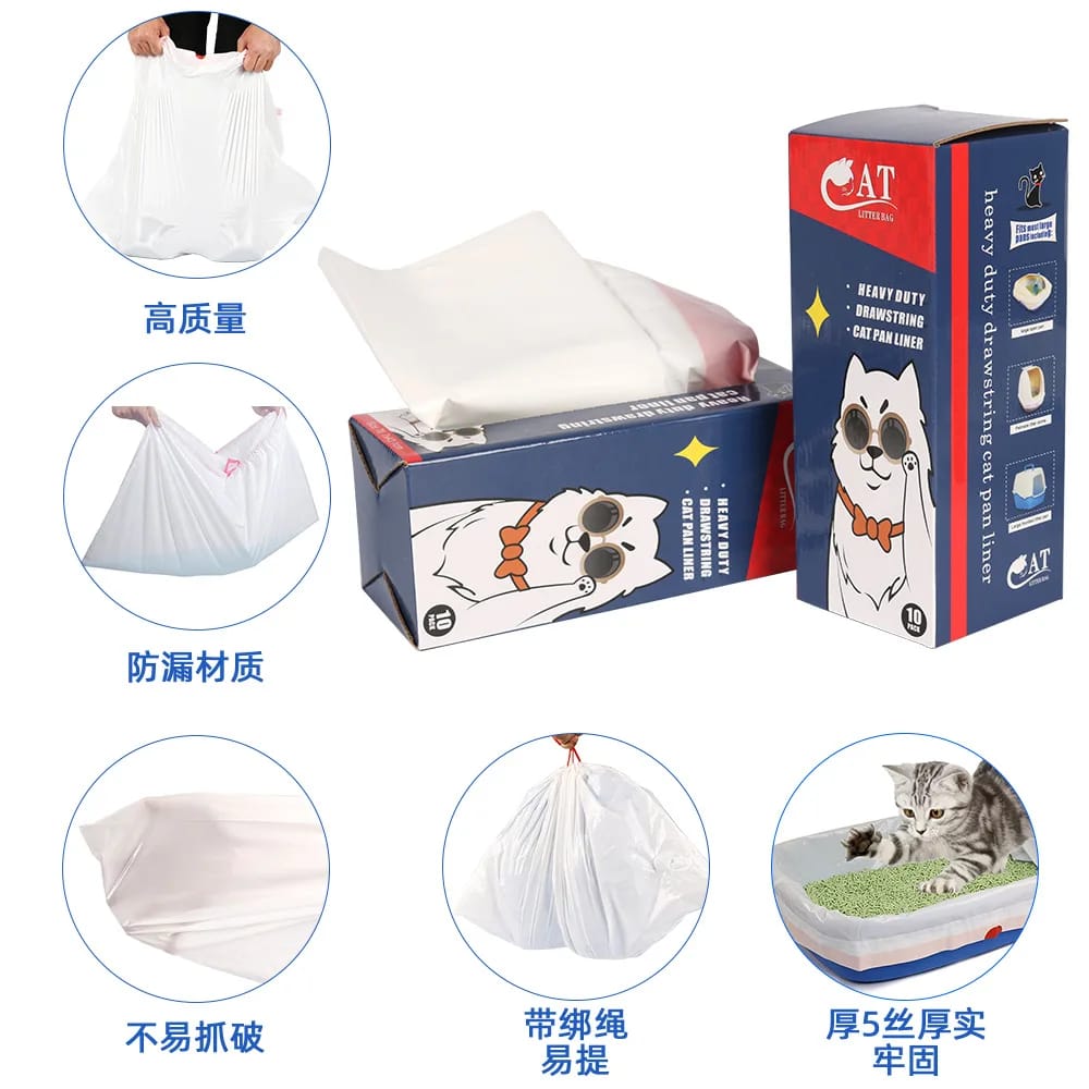 Bolsas Para Areneros Gatos Bolsas Desechables 91 X 48 Cm