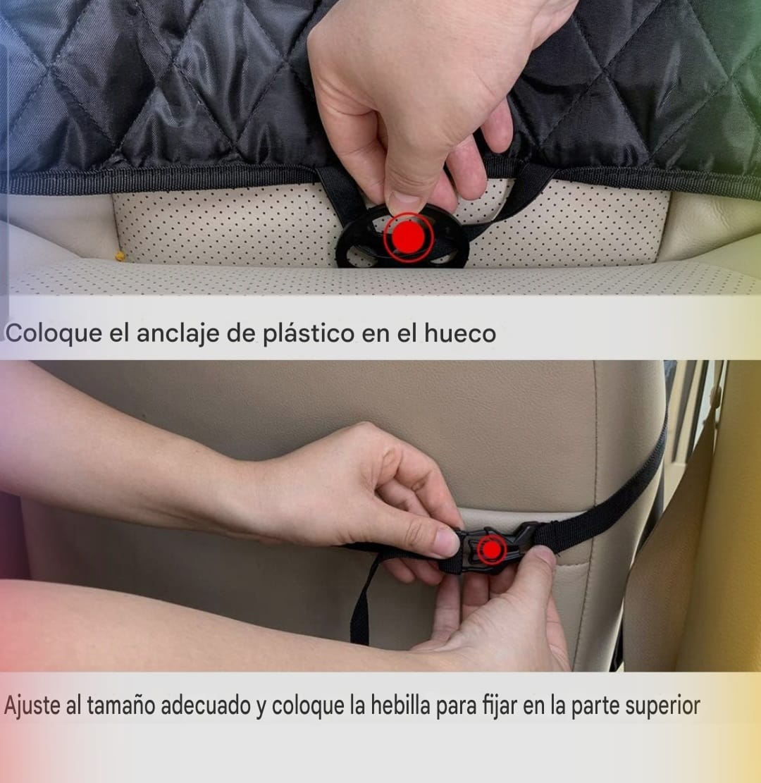 Protector De Asiento Funda Auto 2 En 1 Canasto Viaje Mascota