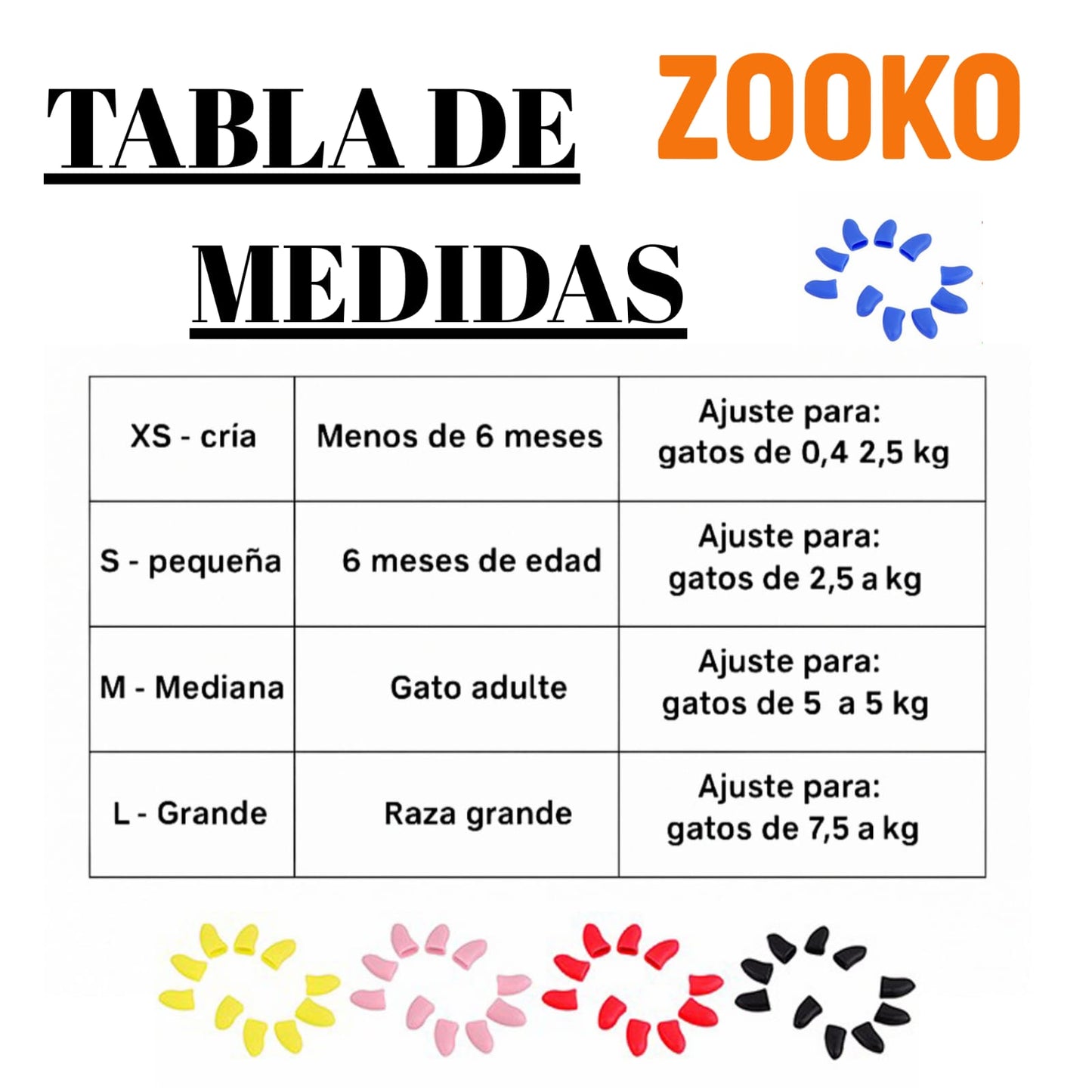 Fundas Protectoras Para Uñas De Gato Silicona X20 Unidades