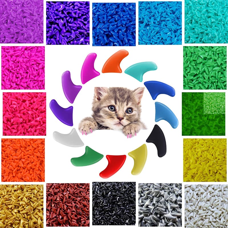 Fundas Protectoras Para Uñas De Gato Silicona X20 Unidades