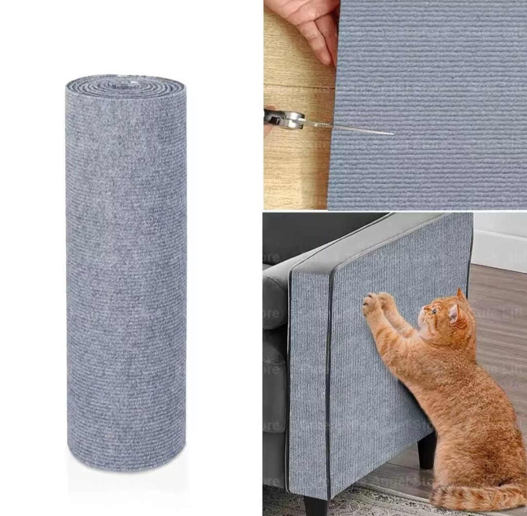 Rollo Tapete Rascador Gatos Protector Sofá Adhesivo 60x100cm