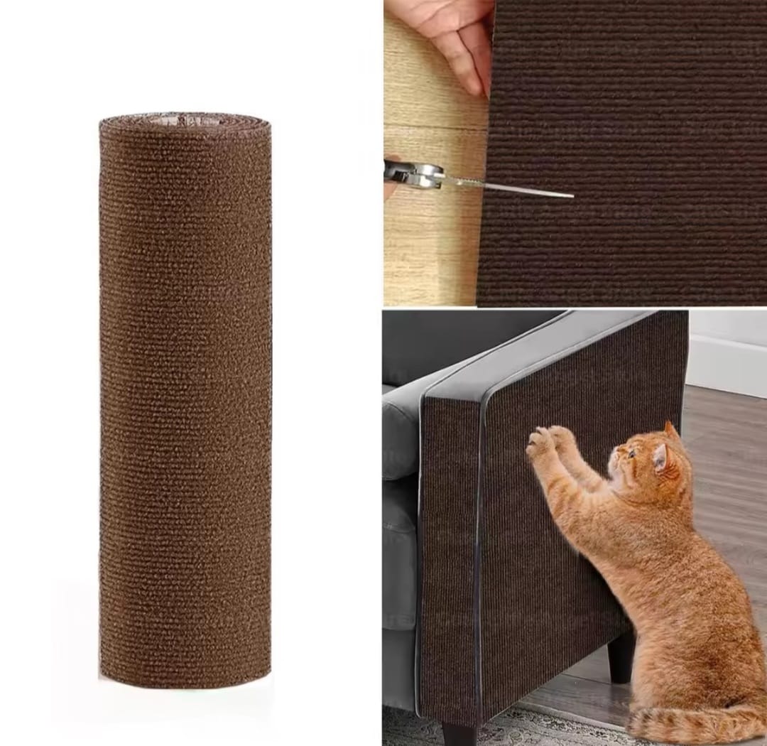 Rollo Tapete Rascador Gatos Protector Sofá Adhesivo 60x100cm