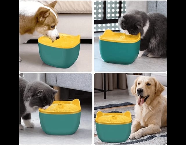Bebedero Eléctrico Para Perros Y Gatos Fuente Agua Mascotas