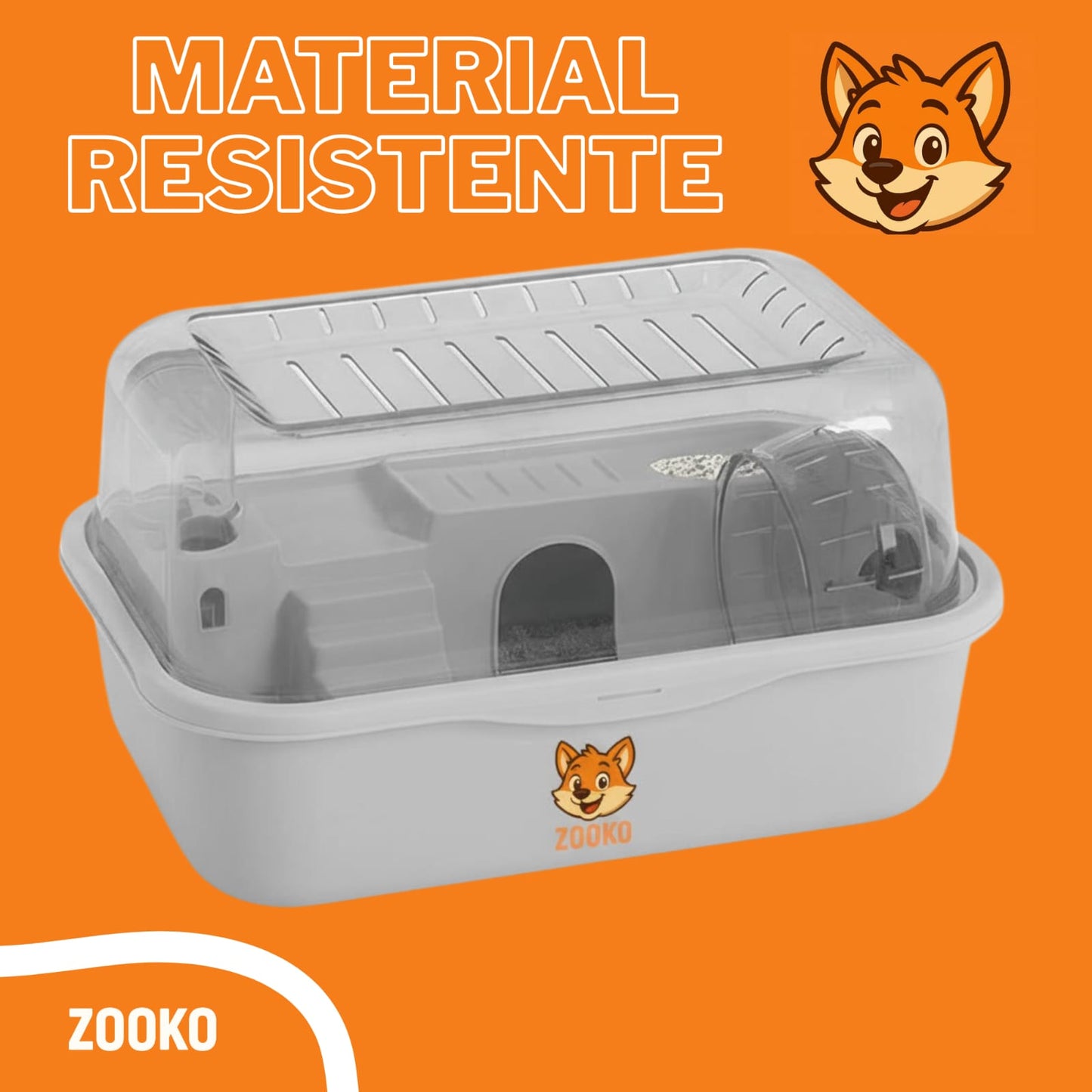 Jaula Acrílica Zooko Para Hámster, Cuy, Erizo, Mascotas